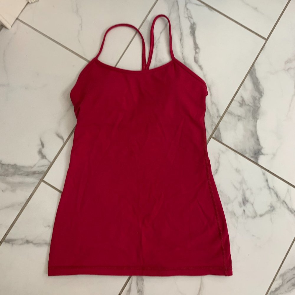 Burgundy Lulu Lemon Padded Tank